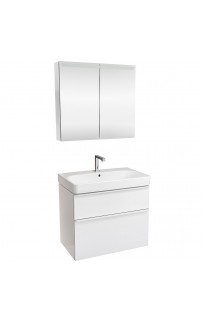 купить Комплект мебели для ванной Geberit Smyle Square 75 529.353.00.7 подвесной Белый глянец в EV-SAN.RU