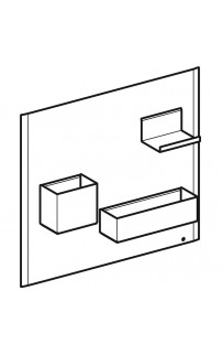 купить Комплект магнитной доски Geberit Acanto 500.649.JK.2 Лавовый матовый в EV-SAN.RU