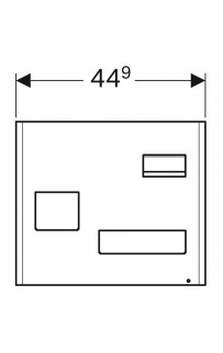 купить Комплект магнитной доски Geberit Acanto 500.649.JK.2 Лавовый матовый в EV-SAN.RU