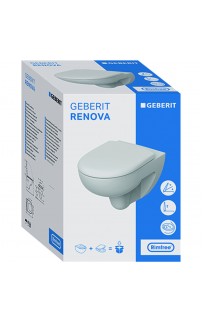 купить Унитаз Geberit Renova 500.801.00.1 с сиденьем Микролифт в EV-SAN.RU