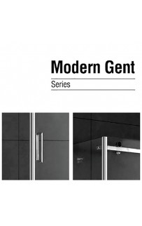 купить Душевая дверь в нишу Gemy Modern Gent 120х200 профиль Хром стекло прозрачное в EV-SAN.RU