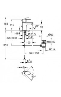 купить Смеситель для раковины Grohe Vigour 75140826 Хром в EV-SAN.RU