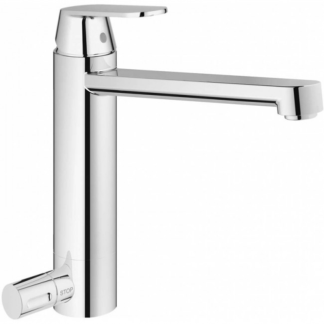 купить Cмеситель для кухни Grohe Eurosmart Cosmopolitan 30195000 с запорным вентилем Хром в EV-SAN.RU