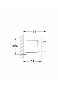 купить Держатель ручного душа Grohe Rainshower 27074DA0 Теплый закат в EV-SAN.RU