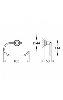 купить Держатель туалетной бумаги Grohe Essentials Authentic 40657001 Хром в EV-SAN.RU