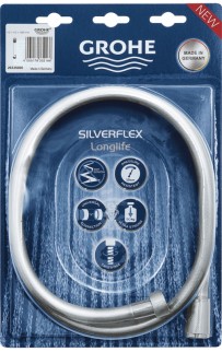 купить Душевой шланг Grohe Silverflex LongLife 125 26335000 Хром в EV-SAN.RU