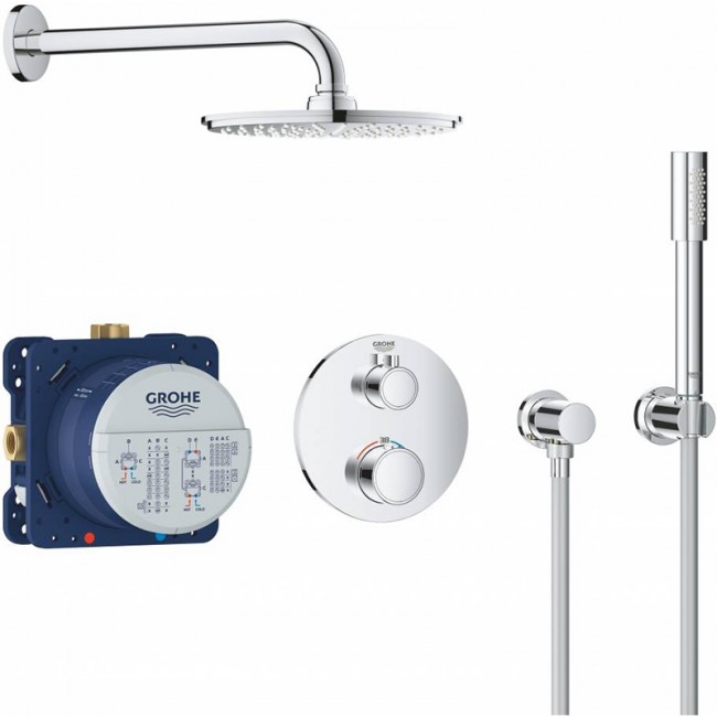 купить Душевая система Grohe Grohtherm 34732000 с термостатом Хром в EV-SAN.RU