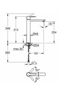 купить Смеситель для раковины Grohe Lineare 23405001 Хром в EV-SAN.RU