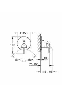 купить Смеситель для душа Grohe Plus 24060003 Хром в EV-SAN.RU