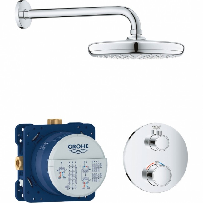 купить Душевая система Grohe Grohtherm 34726000 с термостатом Хром в EV-SAN.RU