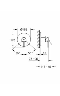 купить Смеситель для душа Grohe Plus 24059003 Хром в EV-SAN.RU