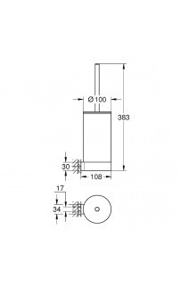 купить Ершик для унитаза Grohe Selection 41076000 Хром в EV-SAN.RU