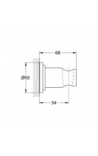 купить Держатель ручного душа Grohe Sena 28690000 Хром в EV-SAN.RU