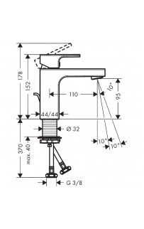 купить Смеситель для раковины Hansgrohe Vernis Shape 71561000 Хром в EV-SAN.RU