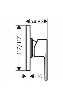 купить Смеситель для душа Hansgrohe Vernis Shape 71658000 Хром в EV-SAN.RU