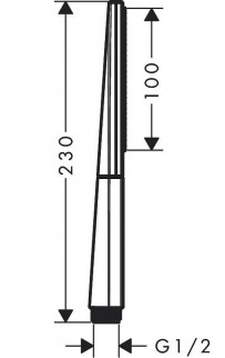 купить Ручной душ Hansgrohe Rainfinity 26866670 Черный матовый в EV-SAN.RU