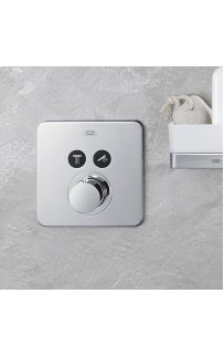 купить Смеситель для душа Hansgrohe ShowerSelect S 36707000 с термостатом Хром в EV-SAN.RU