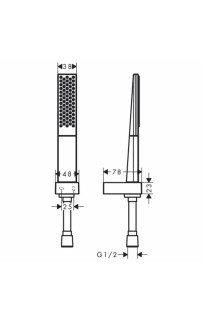 купить Душевой гарнитур Hansgrohe Rainfinity 26856700 Белый матовый в EV-SAN.RU