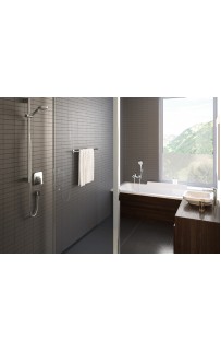 купить Душевой гарнитур Hansgrohe Croma Select E 26590400 Хром Белый в EV-SAN.RU