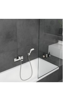 купить Смеситель для ванны Hansgrohe Vernis Shape 71450000 Хром в EV-SAN.RU