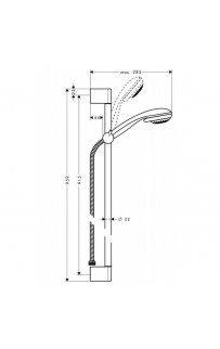 купить Душевой гарнитур Hansgrohe Crometta 27762000 Хром в EV-SAN.RU