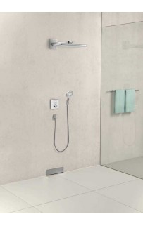 купить Смеситель для душа Hansgrohe ShowerSelect 15738400 Хром Белый в EV-SAN.RU