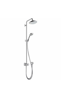 купить Душевая система Hansgrohe Croma Showerpipe Reno 27224000 без смесителя Хром в EV-SAN.RU