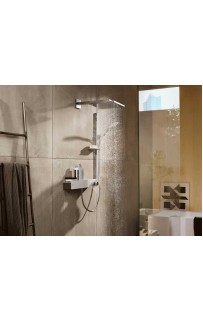 купить Смеситель для душа Hansgrohe ShowerTablet 13108400 с термостатом Хром Белый в EV-SAN.RU
