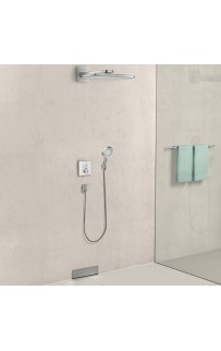 купить Шланговое подсоединение Hansgrohe Fixfit Square 26455700 с клапаном обратного тока Белое в EV-SAN.RU