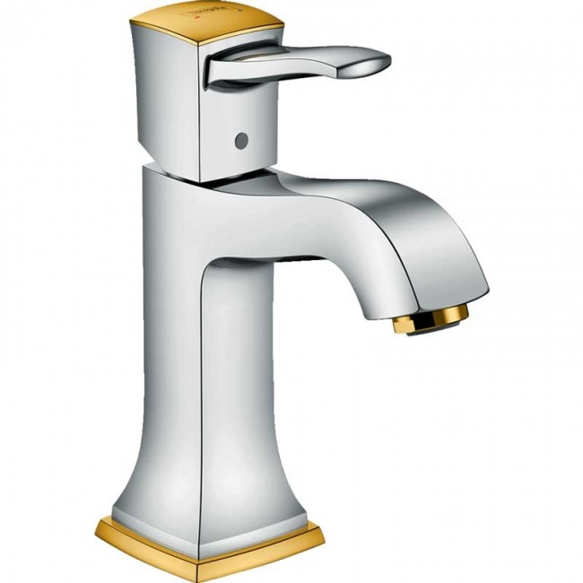 купить Смеситель для раковины Hansgrohe Metropol Classic 31300090 Хром Золото в EV-SAN.RU