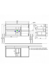 Тумба под раковину Iddis Edifice 100 EDI10W1i95 подвесная Белая