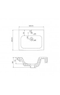 Раковина Iddis 50 0145000i28 Белая