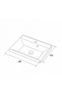 Раковина Iddis 60 0136000i28 Белая