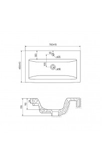 Раковина Iddis 70 0157000i28 Белая