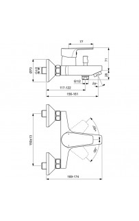 купить Комплект смесителей Ideal Standard Esla BC264AA Хром в EV-SAN.RU