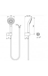 купить Душевая система Ideal Standard Ceratherm BD006XC с термостатом Хром в EV-SAN.RU