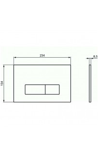 купить Клавиша смыва Ideal Standard Oleas M2 R0121AC Белая в EV-SAN.RU