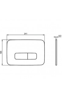 Клавиша смыва Ideal Standard Oleas M3 R0123A6 Черная