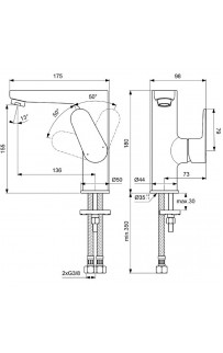 Смеситель для раковины Ideal Standard Cerafine Model O BC555AA Хром