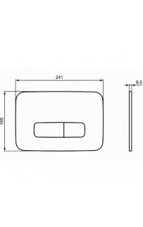 купить Клавиша смыва Ideal Standard Oleas M3 R0123AC Белая в EV-SAN.RU