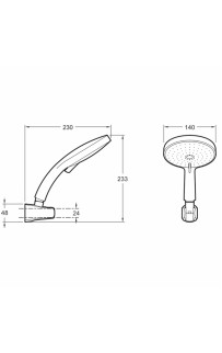 купить Душевой гарнитур Jacob Delafon Citrus E12979-CP Хром в EV-SAN.RU