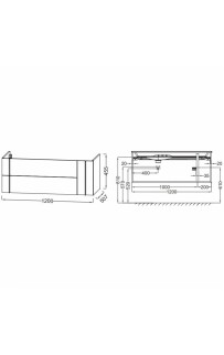 купить Тумба под раковину Jacob Delafon Nouvelle Vague 120 EB3036-E16 подвесная Светлый орех в EV-SAN.RU