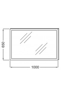 купить Зеркало Jacob Delafon 100 EB1442-NF с подсветкой с подогревом и ИК-выключателем в EV-SAN.RU