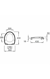 купить Сиденье для унитаза Jacob Delafon Brive E4357G-00 Белое в EV-SAN.RU