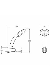 купить Душевой гарнитур Jacob Delafon Citrus E12904-CP Хром в EV-SAN.RU