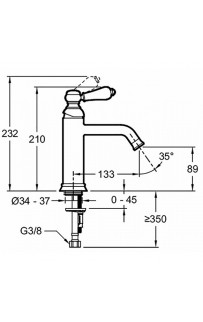 купить Смеситель для раковины Jacob Delafon Louise E24360-CP Хром в EV-SAN.RU