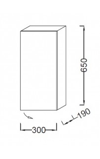 купить Подвесной шкаф Jacob Delafon Parallel 30 L EB513G-E10 Квебекский дуб в EV-SAN.RU