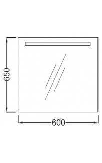 купить Зеркало Jacob Delafon Parallel 60 EB1411-NF с подсветкой с подогревом и ИК-выключателем в EV-SAN.RU