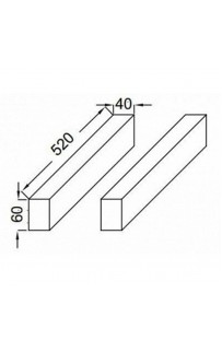 купить Кромки для столешницы Jacob Delafon Parallel EB508-BME Хром в EV-SAN.RU