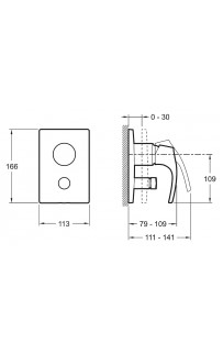 купить Смеситель для душа Jacob Delafon Symbol E98724-CP Хром в EV-SAN.RU